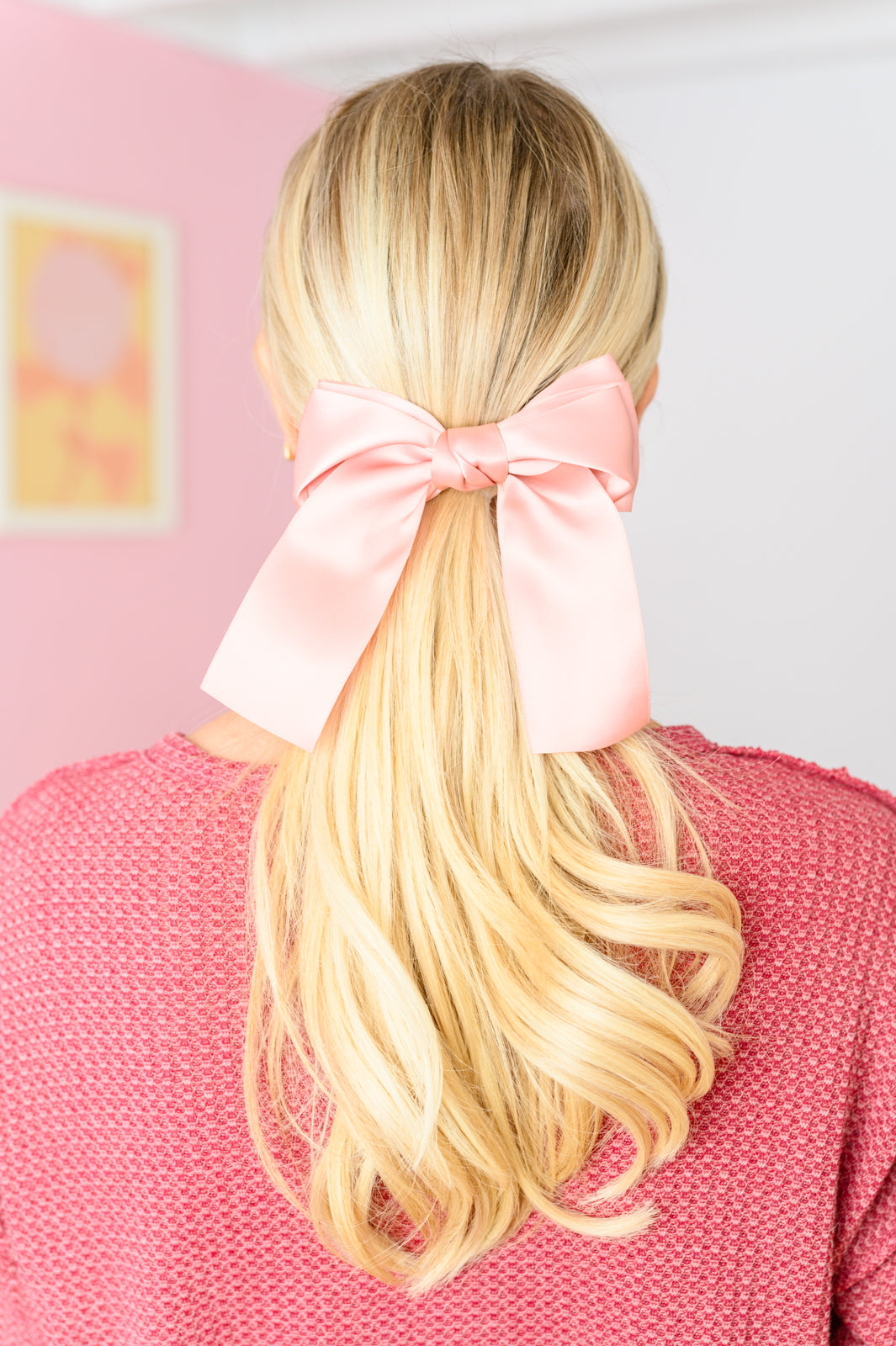 Love Story Satin Bow in Blush (Online Exclusive)
