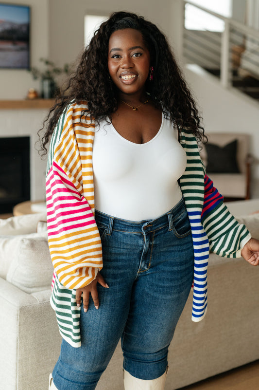 Marquee Lights Striped Cardigan (Online Exclusive)