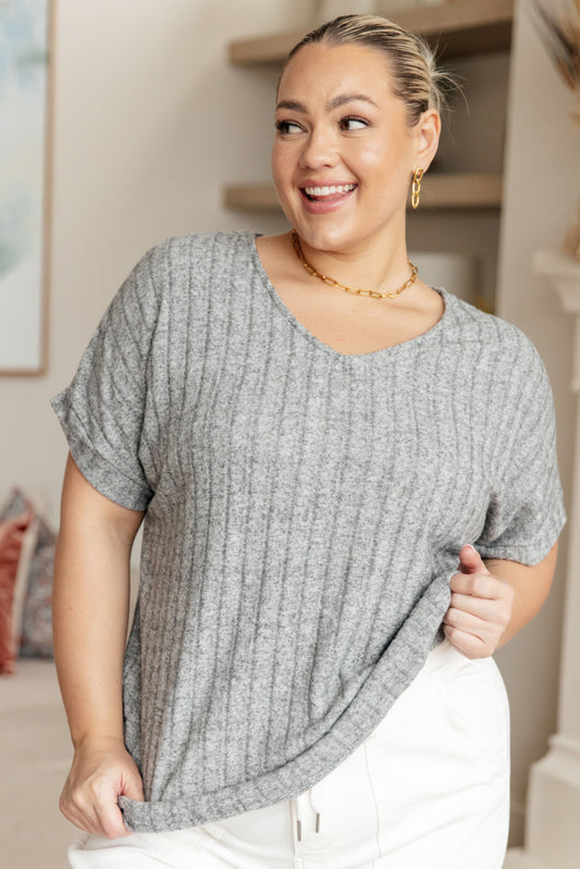 Meet Me at the Greyhound V-Neck Top (Online Exclusive)