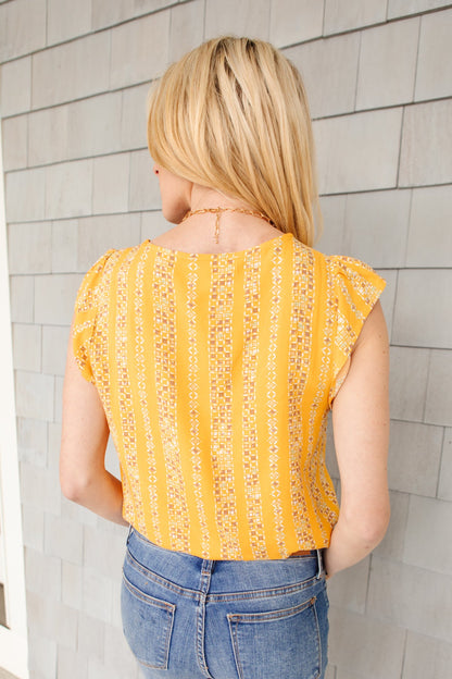 Blusa amarilla suave (exclusivo en línea)