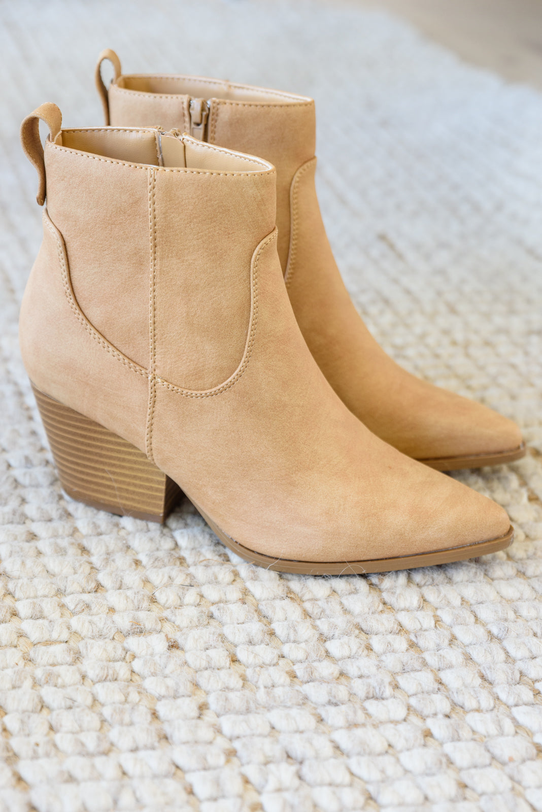 Mighty Fine Faux Leather Ankle Boots In Toffee (Online Exclusive)