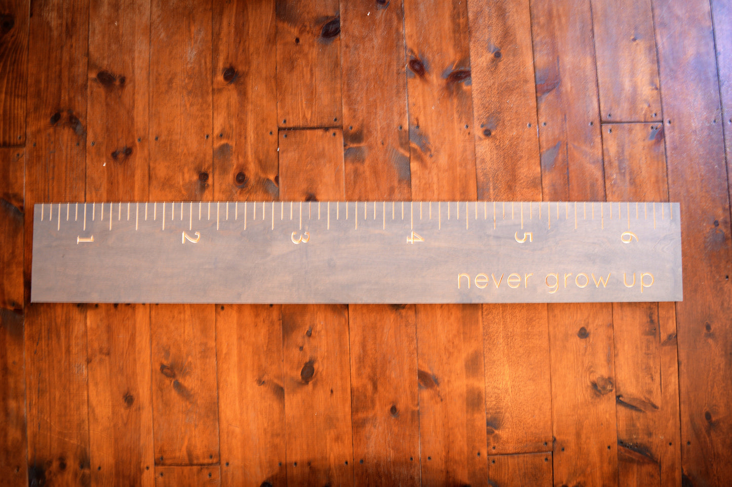 "Never Grow Up" Growth Chart