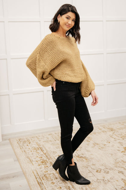 Natural Beauty Knit Sweater in Taupe (Online Exclusive)
