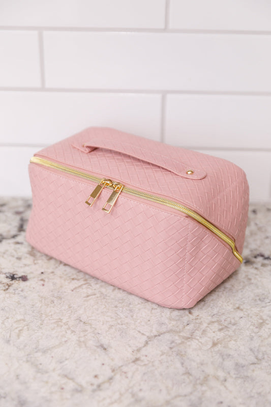 New Dawn Large Capacity Cosmetic Bag in Pink (Online Exclusive)