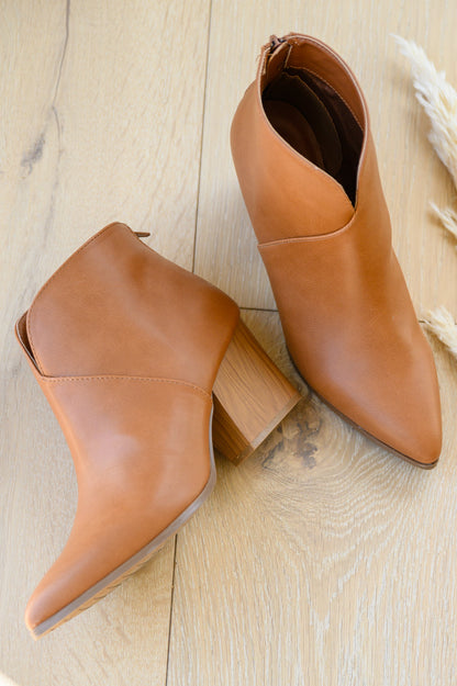 No Doubt Notched Ankle Boots In Brown (Online Exclusive)