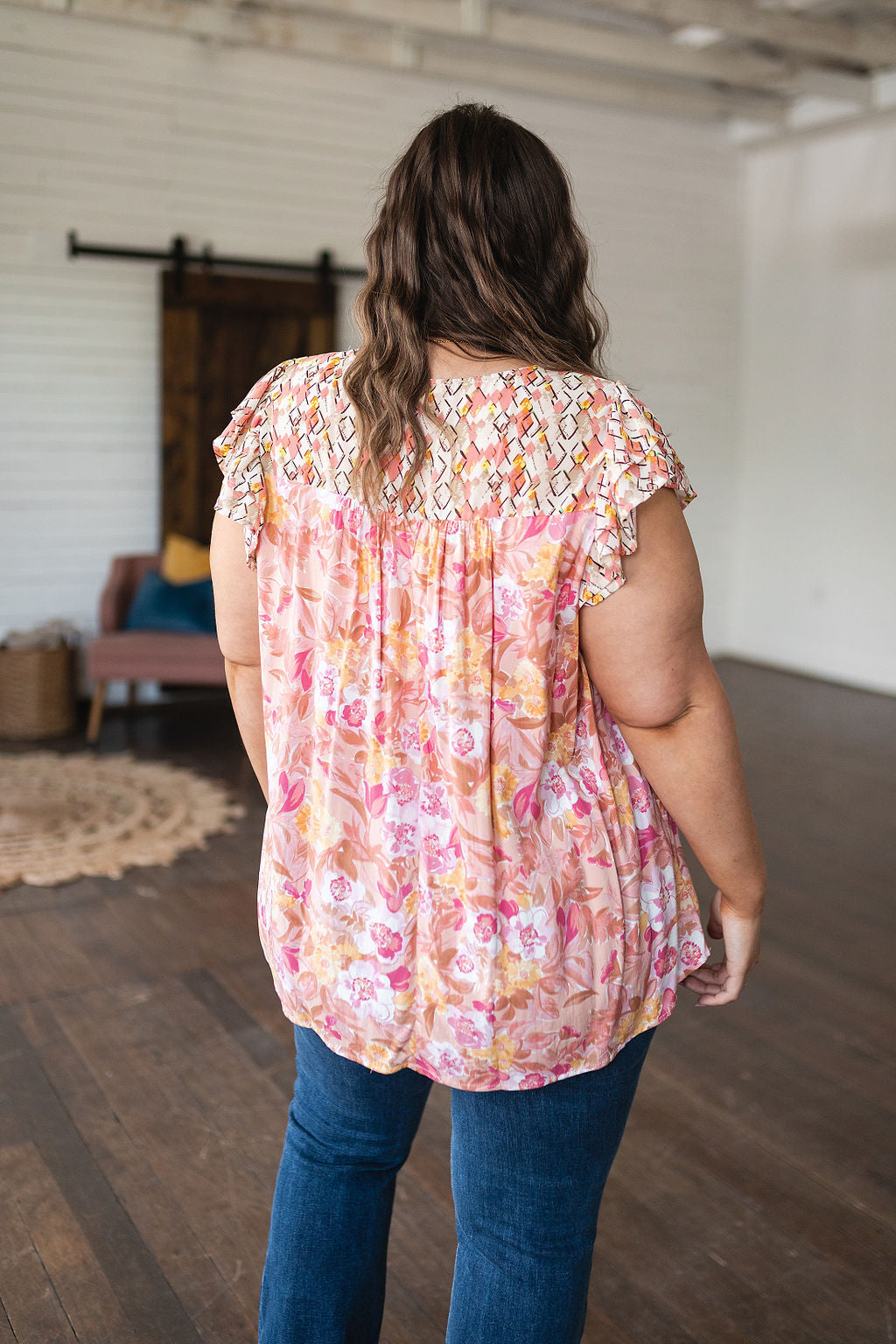 Not So Serious Floral Blouse in Pink (Online Exclusive)