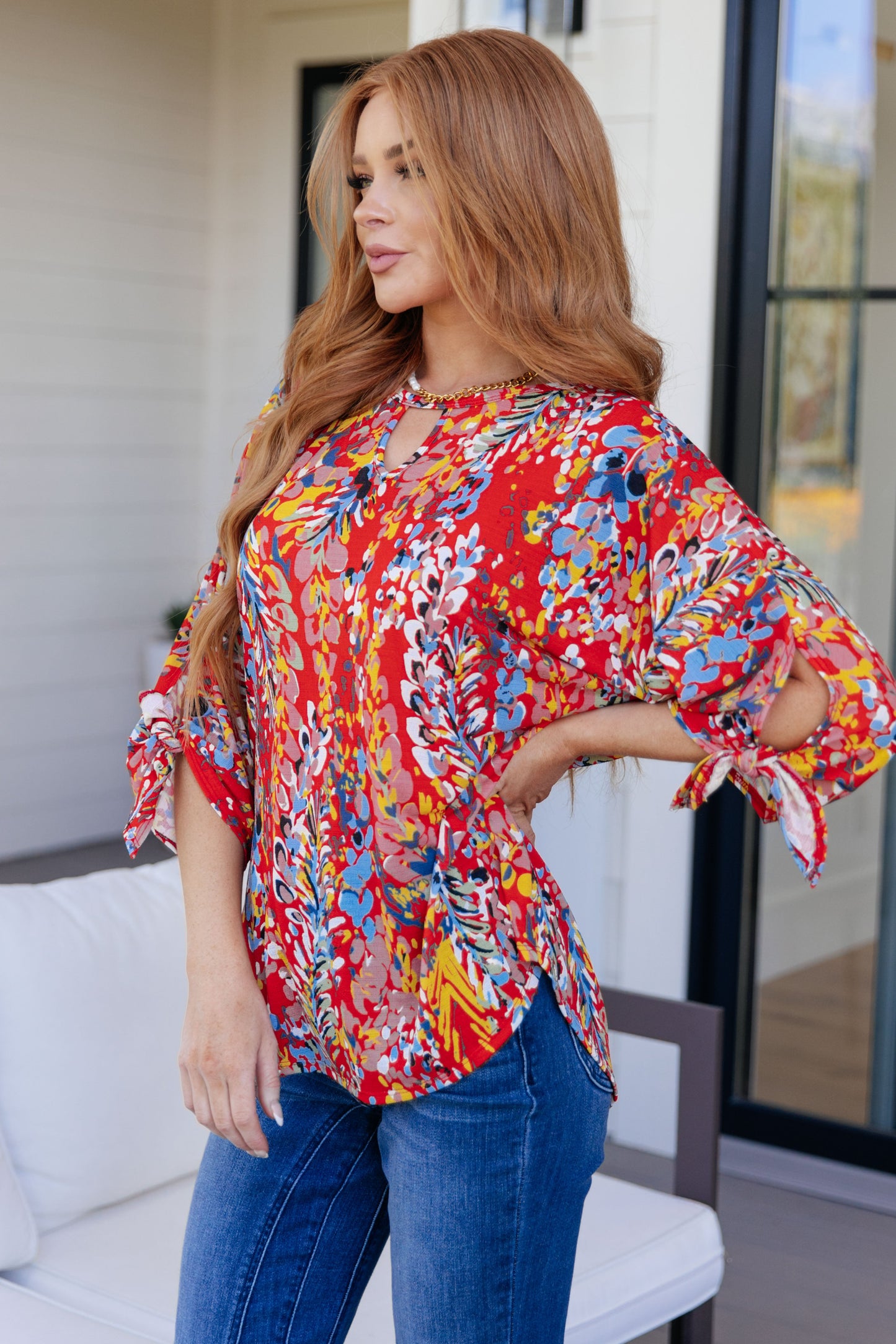 Not So Silly Keyhole Neckline Blouse (Online Exclusive)