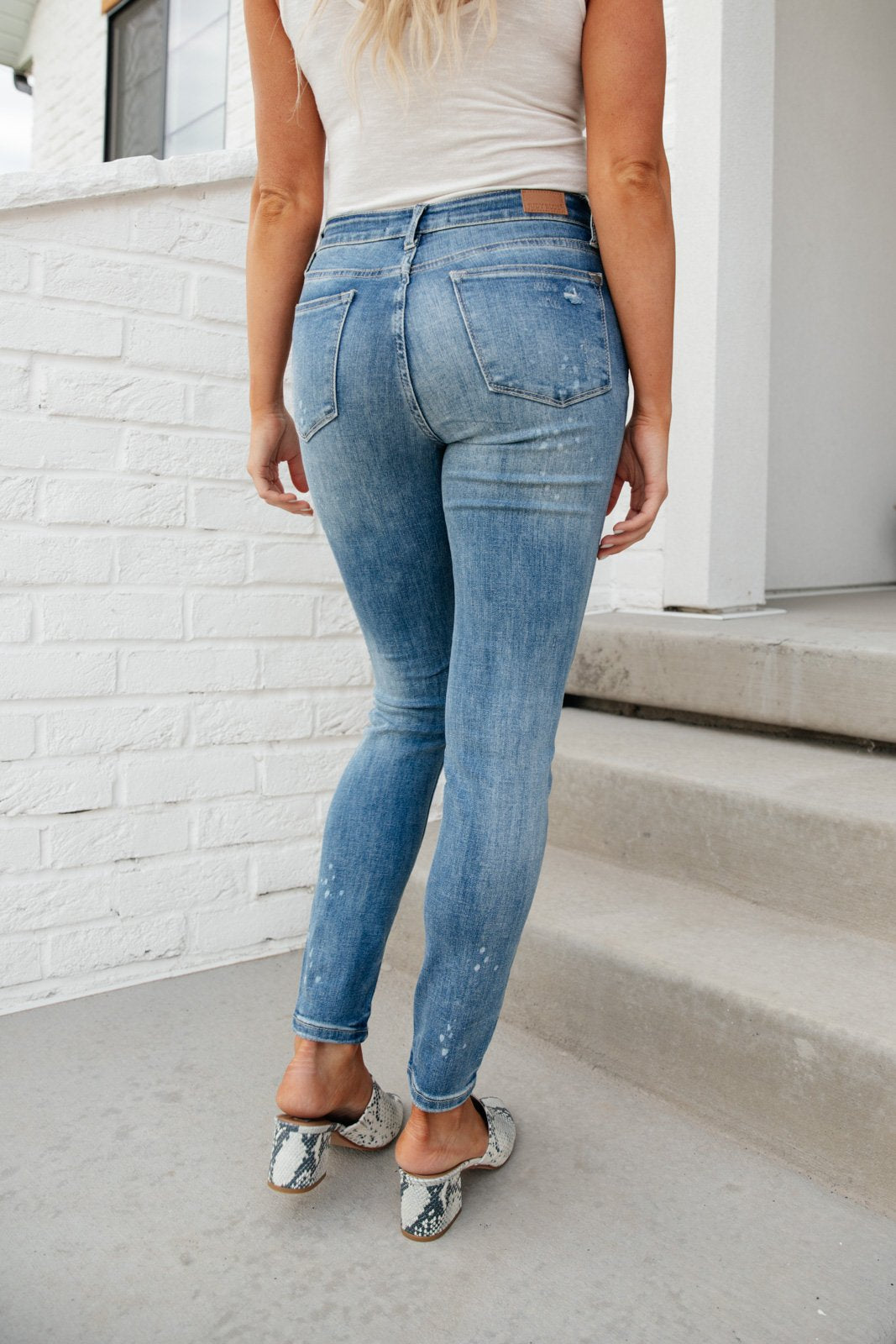 Ocean Side Distressed Skinny Jeans (Online Exclusive)