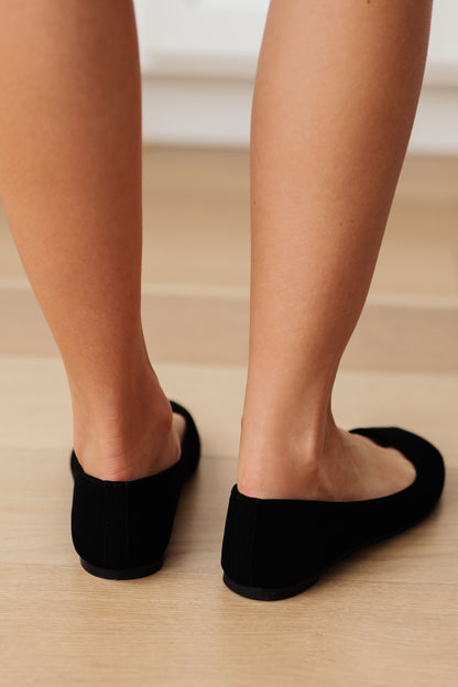 On Your Toes Ballet Flats in Black (Online Exclusive)