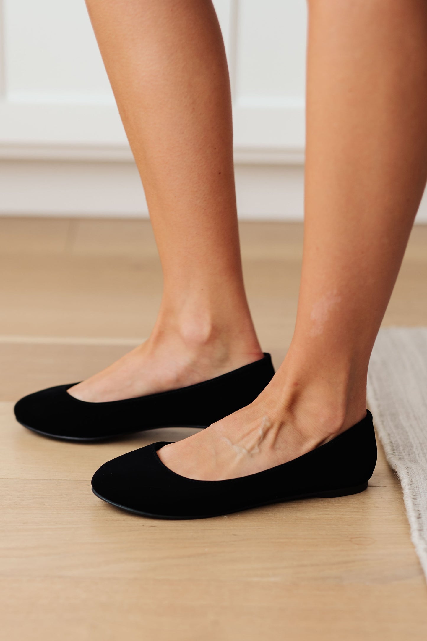 On Your Toes Ballet Flats in Black (Online Exclusive)