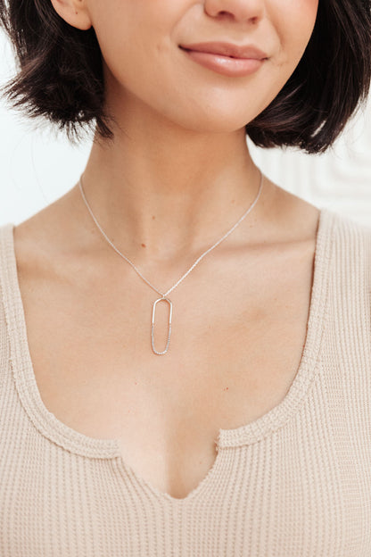 Paperclip Pendant Necklace (Online Exclusive)