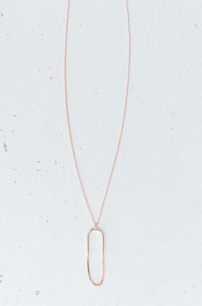 Paperclip Pendant Necklace (Online Exclusive)