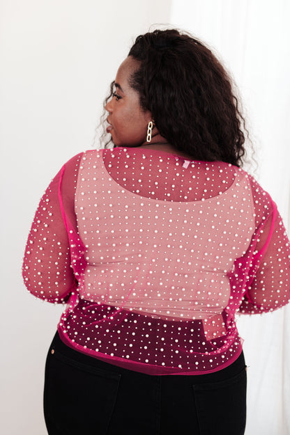 Pearl Diver Layering Top in Pink (Online Exclusive)