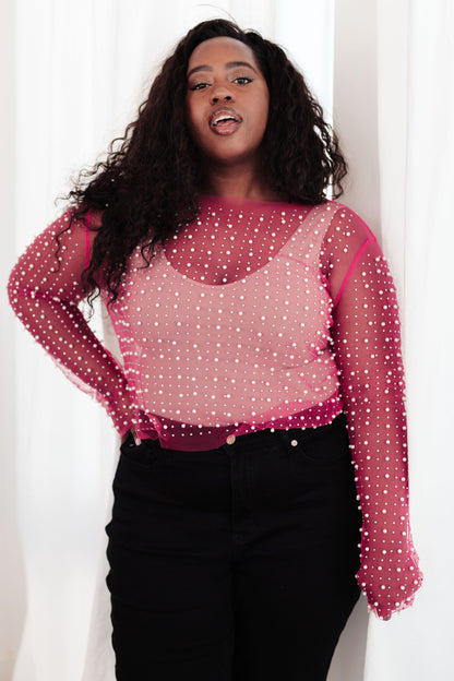 Pearl Diver Layering Top in Pink (Online Exclusive)
