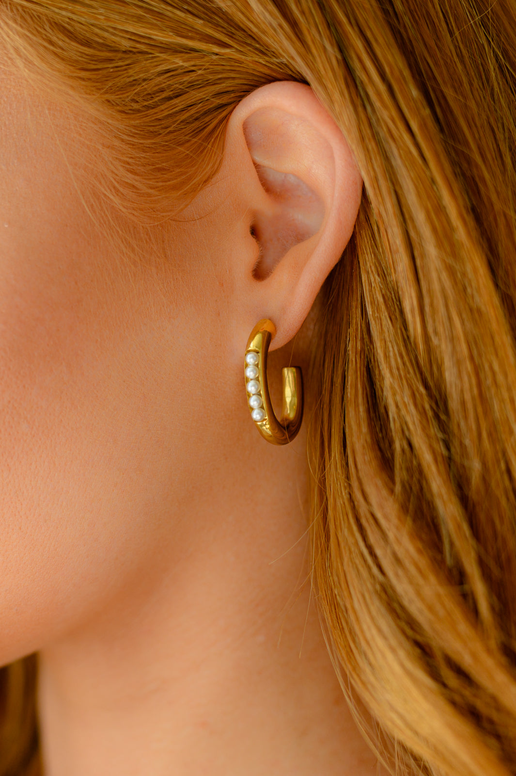 Pearls In Line Earrings (Online Exclusive)