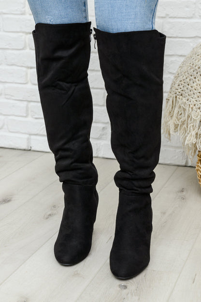 Penelope Knee High Boots In Black (Online Exclusive)
