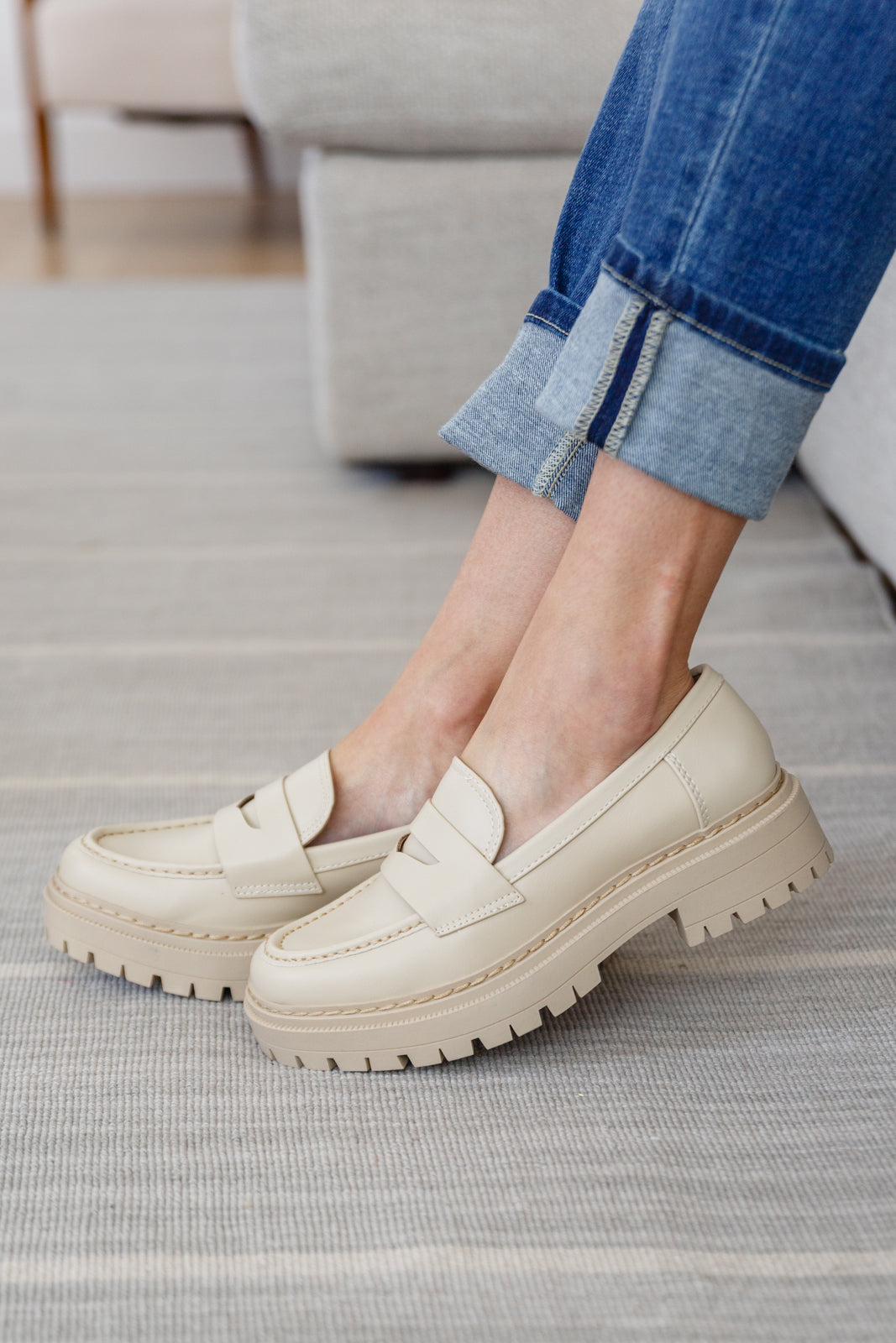 Penny For Your Thoughts Loafers in Bone (Online Exclusive)