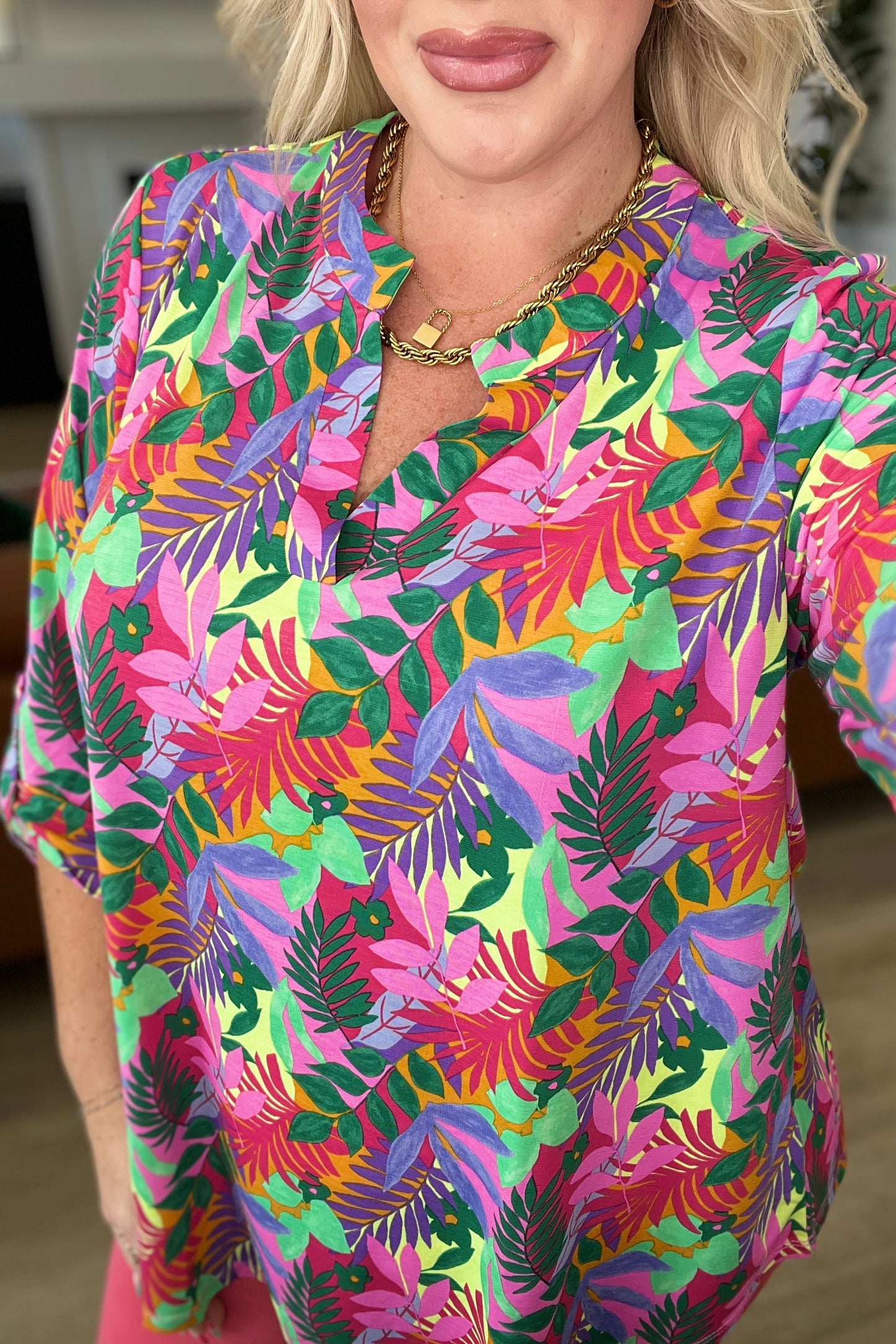 Lizzy Top in Tropical Multi (Online Exclusive)