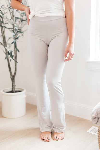 Rainy Day Boot Cut Leggings in Silver (Online Exclusive)