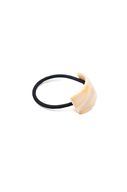 Rectangle Cuff Hair Tie Elastic in Ivory (Online Exclusive)