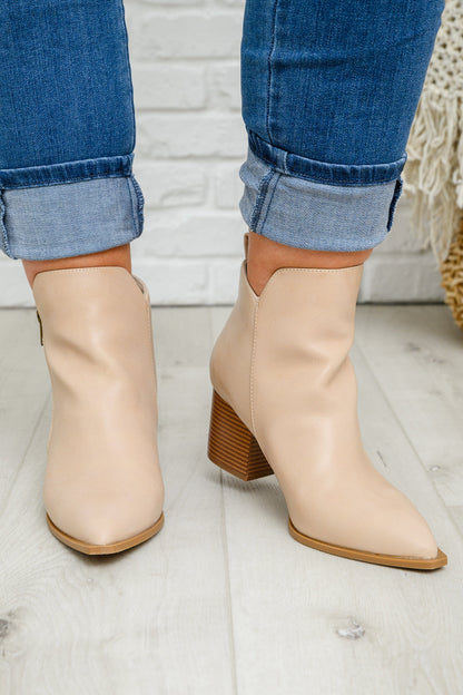 Ruby Ankle Boot In Beige (Online Exclusive)