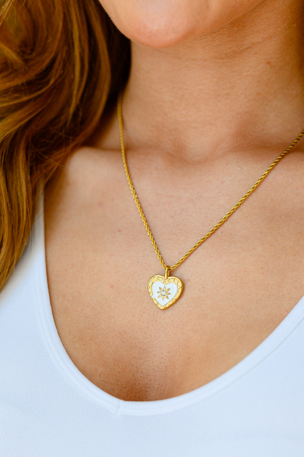 Sacred Heart Pendant Necklace (Online Exclusive)