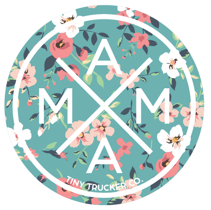 MAMA X ™ Teal Floral Sticker