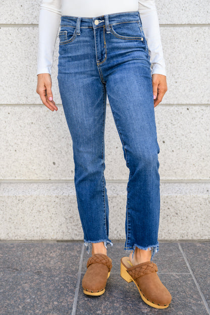 Sharpay Bootcut Stepped Hem Jeans (Online Exclusive)