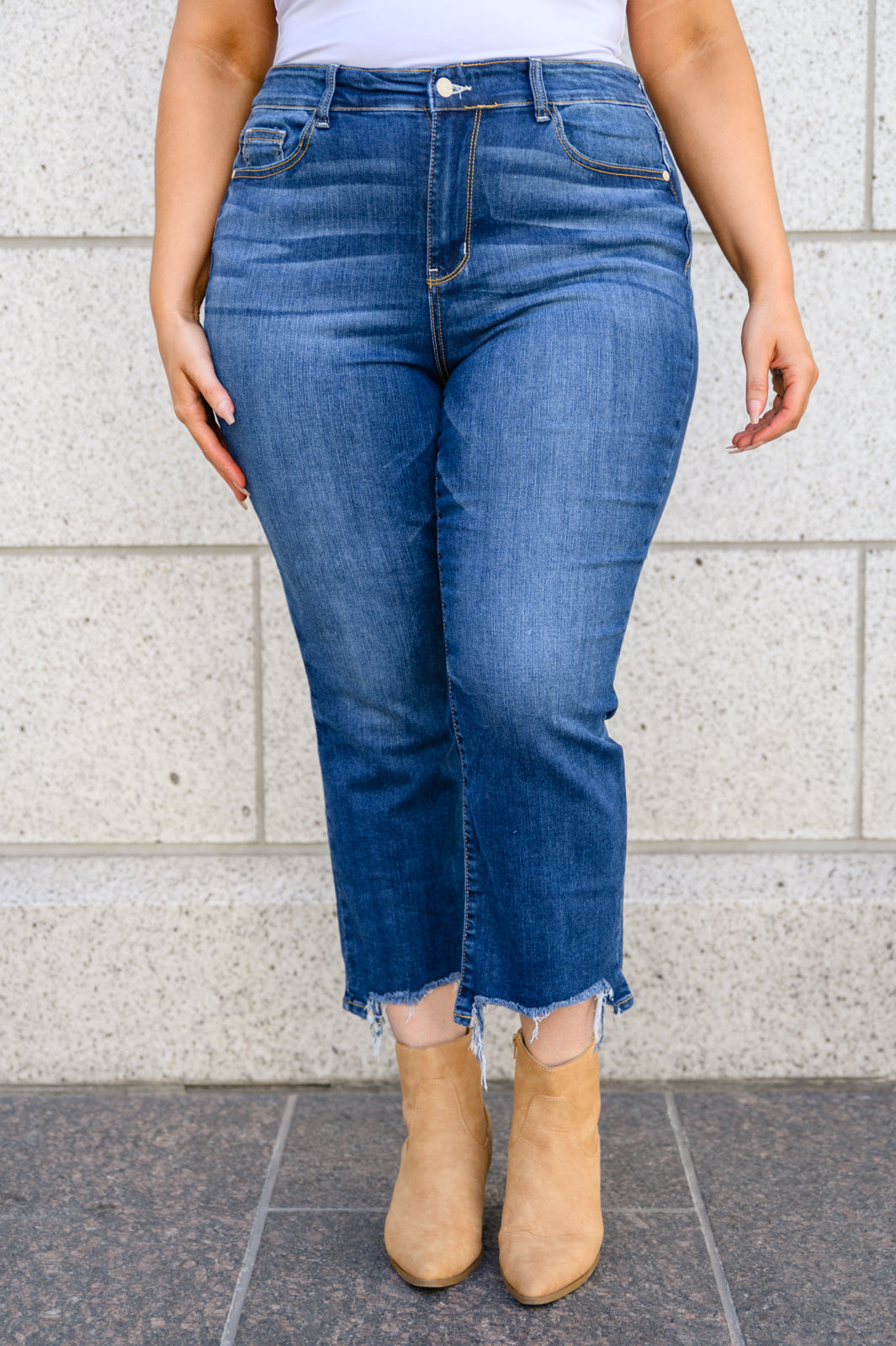 Sharpay Bootcut Stepped Hem Jeans (Online Exclusive)