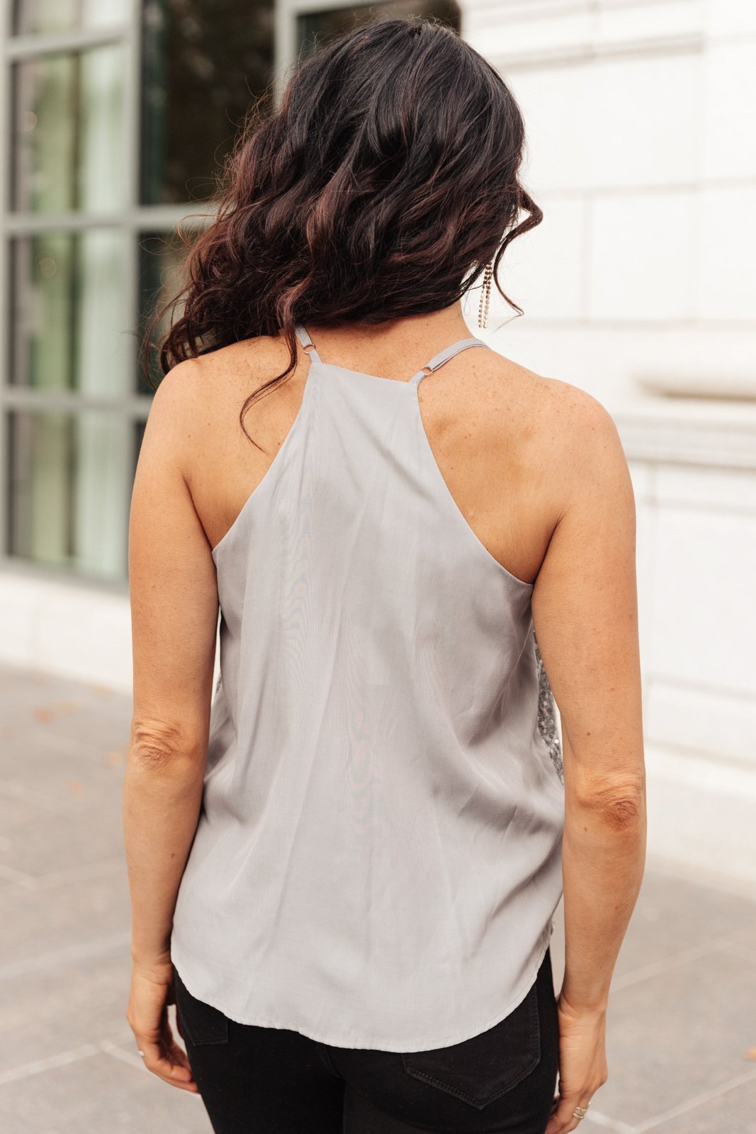 Shine Bright Tank in Silver (Online Exclusive)