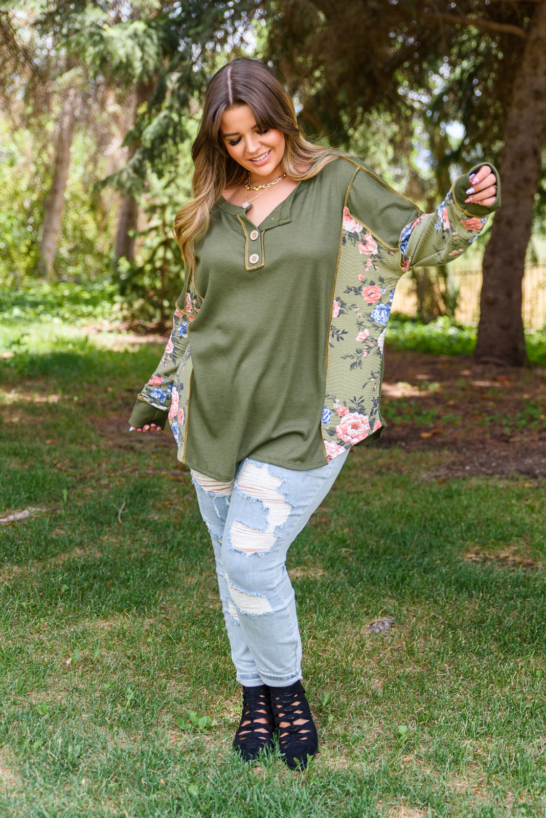 Small Town Girl Floral Top (Online Exclusive)