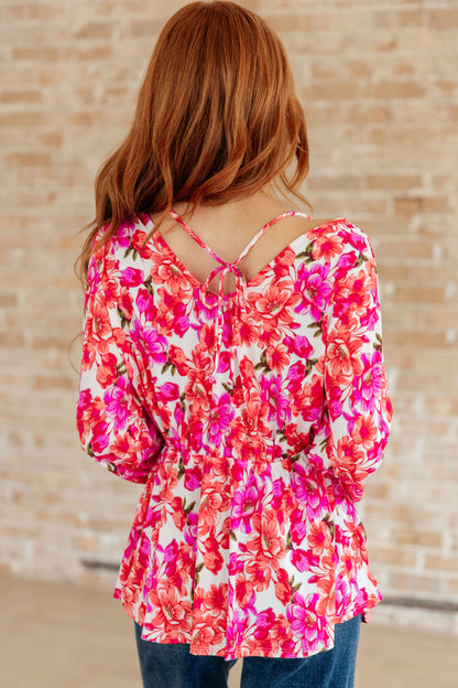 Smile Like You Mean It Floral Peplum (Online Exclusive)