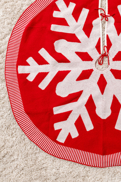 Snowflake Knit Tree Skirt (Online Exclusive)