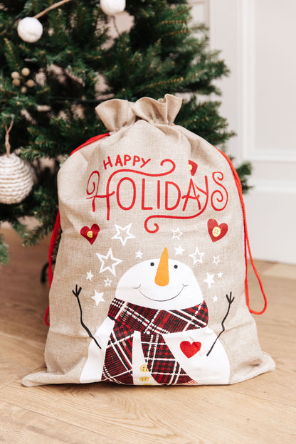 Snowman Santa Sack (Online Exclusive)