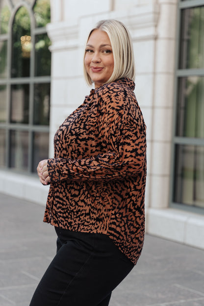 So Fierce Animal Print Blouse (Online Exclusive)