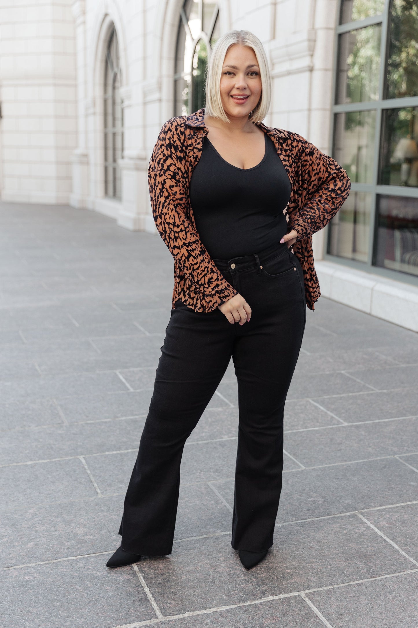 So Fierce Animal Print Blouse (Online Exclusive)