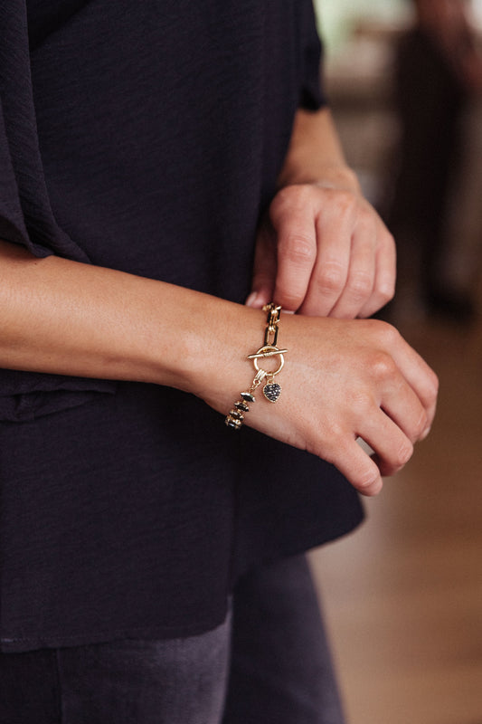 Sofia Toggle Bracelet In Gold (Online Exclusive)