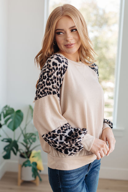 Sometime Safari Animal Print Top (Online Exclusive)