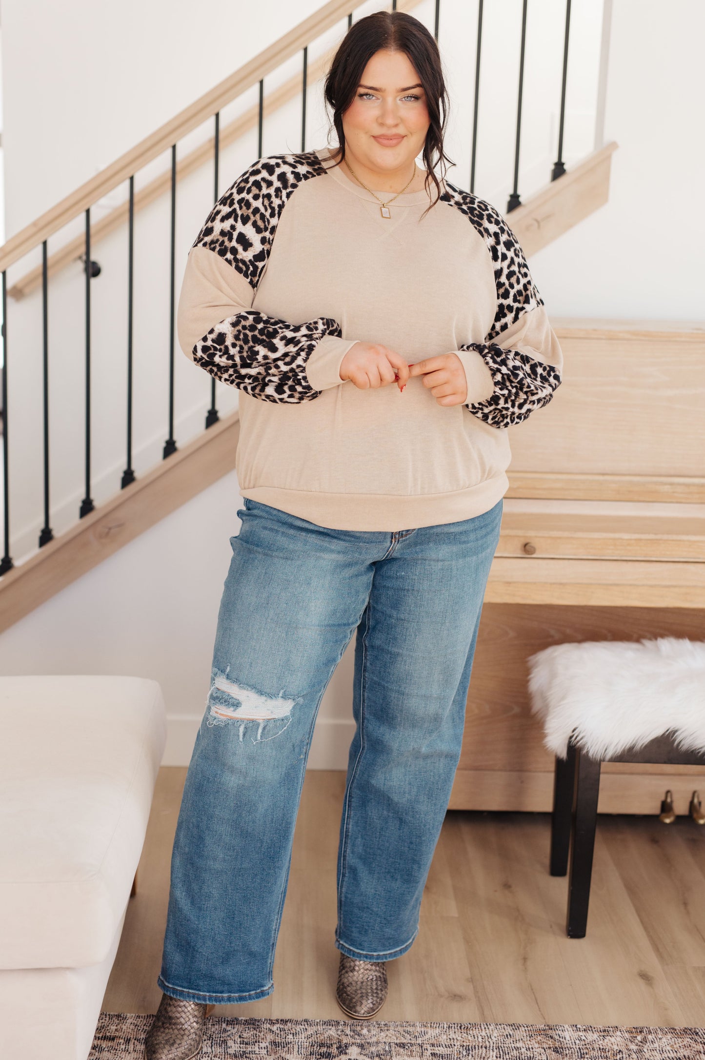 Sometime Safari Animal Print Top (Online Exclusive)