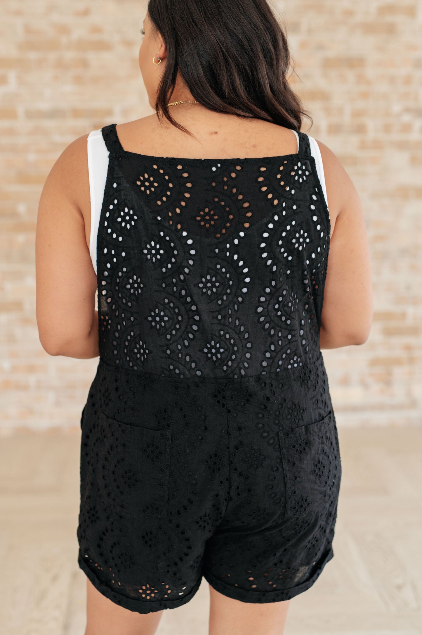 Somewhere Only We Know Eyelet Romper (Online Exclusive)