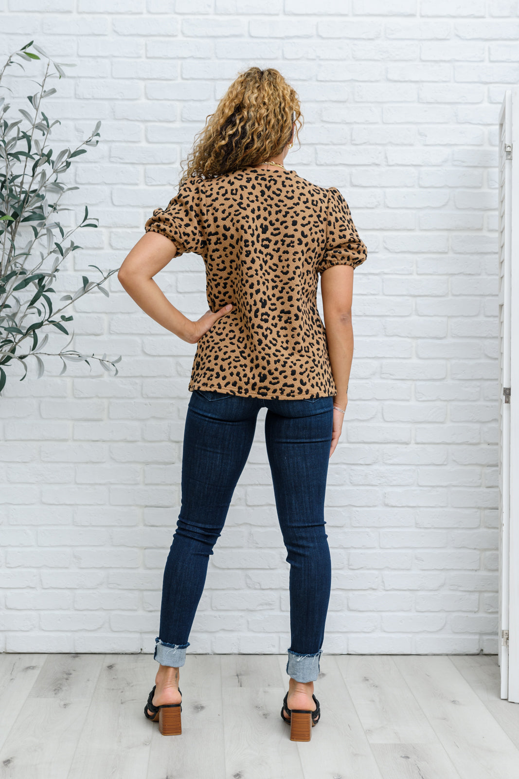 Spotted Animal Print Blouse (Online Exclusive)