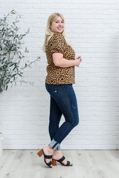 Spotted Animal Print Blouse (Online Exclusive)