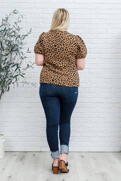 Spotted Animal Print Blouse (Online Exclusive)