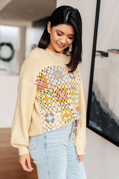 Square Dance Granny Square Sweater (Online Exclusive)