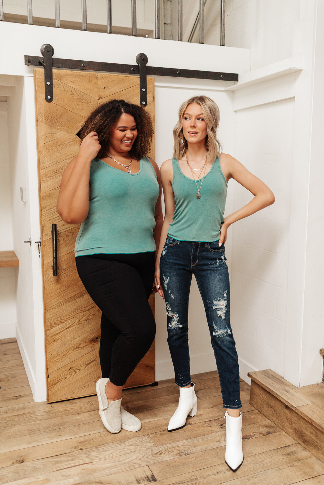 Stay Easy Tank In Aqua (Online Exclusive)