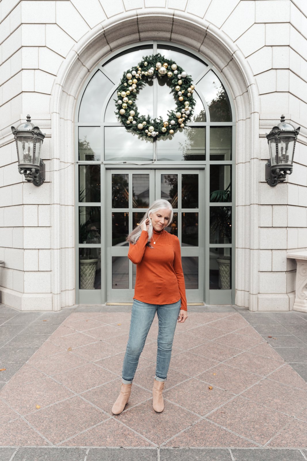 Stylin Girl Turtleneck in Rust (Online Exclusive)