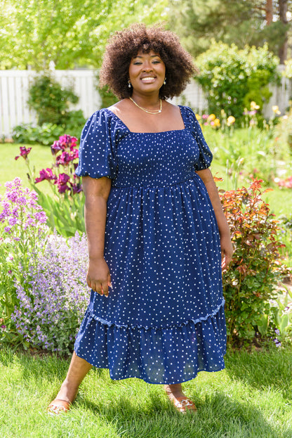 Sunday Market Dress in Blue (Online Exclusive)