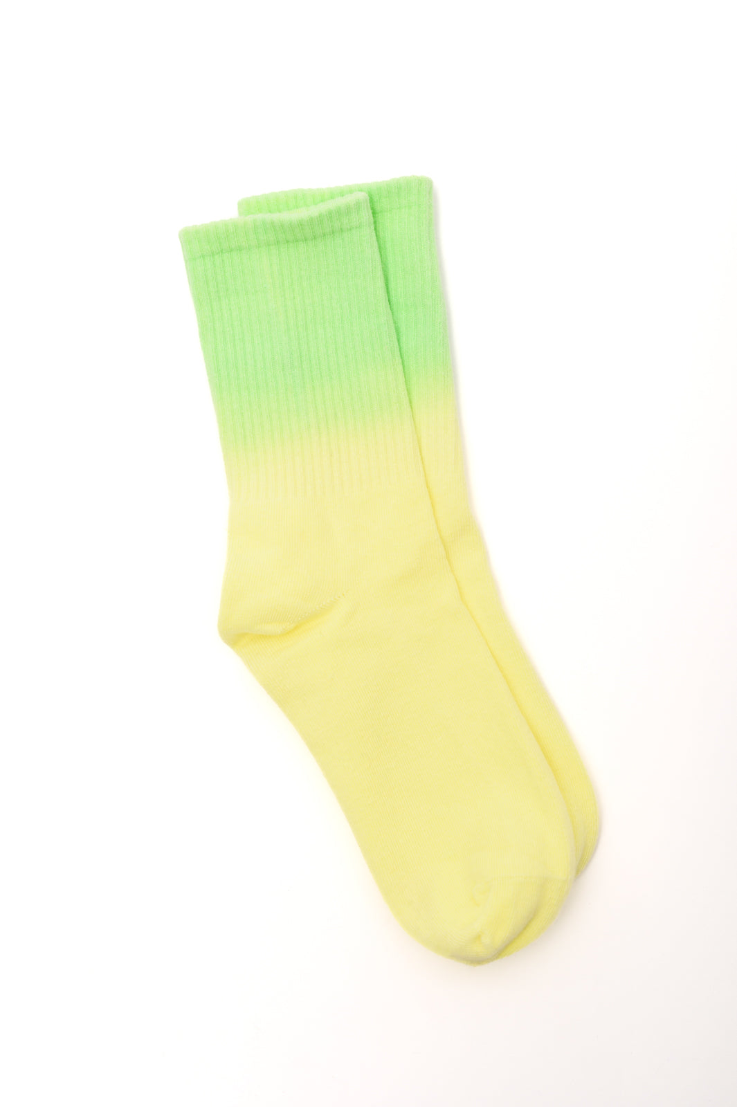 Tie Dye Yellow/Green - Women's Socks