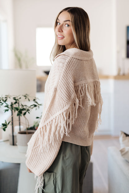 Sweet Surrender Fringe Sweater (Online Exclusive)