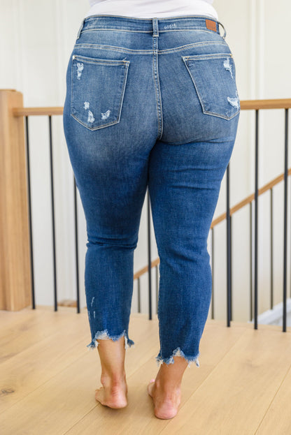 Tamara Mid Rise Raw Hem Jeans (Online Exclusive)
